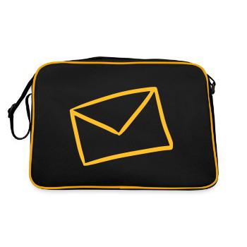 Lettre Symbole Message lettre message message envoi - Sac Retro - noir/or - Dos