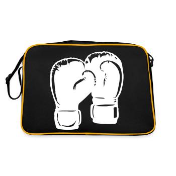 Gants de boxe Symbole Sports de boxe - Sac Retro - noir/or - Dos
