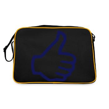 Thumbs Up Like comme - Sac Retro - noir/or - Dos