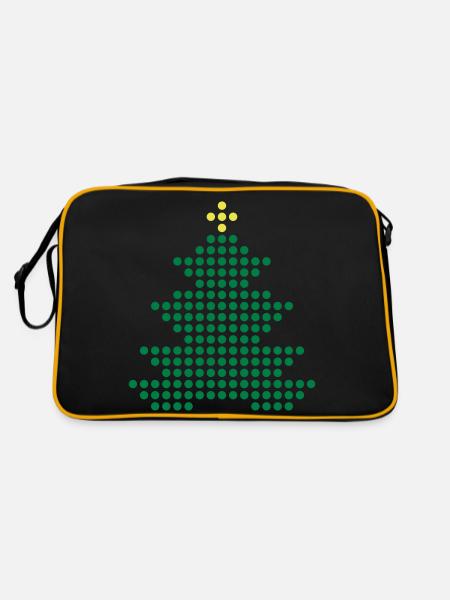 Christmas tree - Retro Bag - black/gold - Back