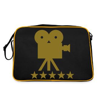 cine camera deluxe hollywood - Sac Retro - noir/or - Dos