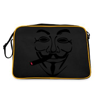 anonymen Maske Maske cigare1 - Retro Tasche - Schwarz/Gold - Hinten