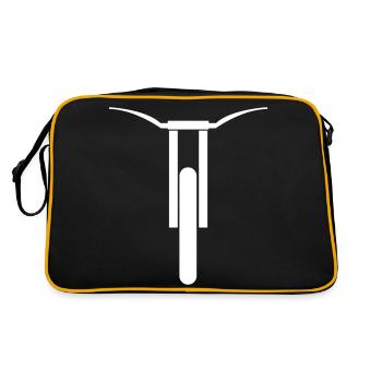 VTT de descente - Sac Retro - noir/or - Dos