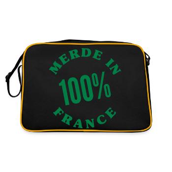 Merde in France_V1 - Sac Retro - noir/or - Dos