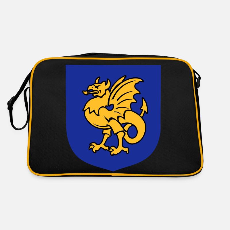 fantasy creature griffin drawing Bornholm Retro Bag