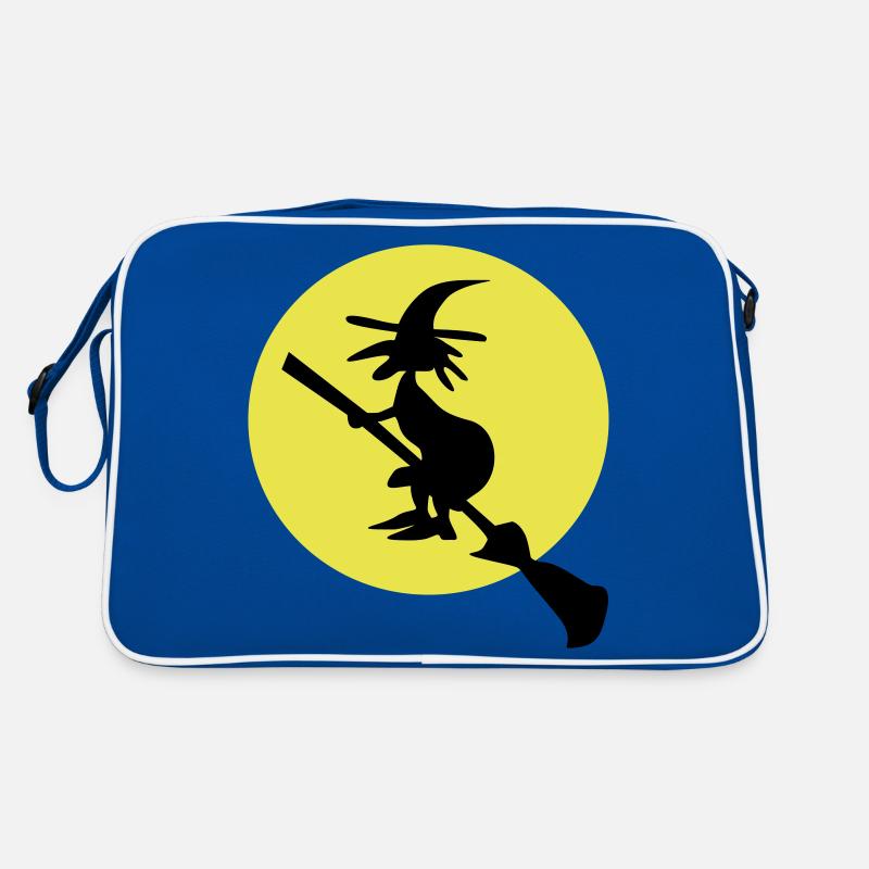 witch and full moon Retro Bag