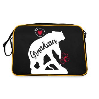 Grand-maman ours - Sac Retro - noir/or - Dos