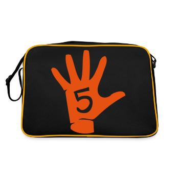 5 doigts main - Sac Retro - noir/or - Dos