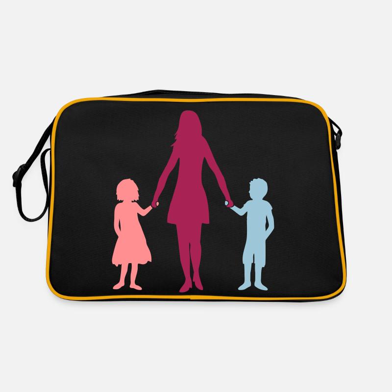 Maman 2 enfants Sac Retro