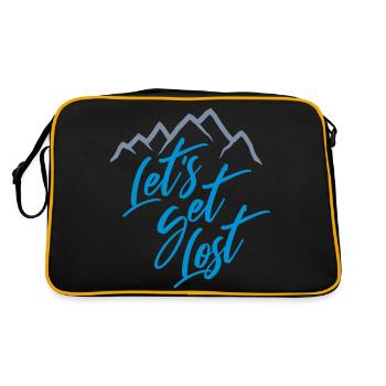 Lets Get Lost - Retro Bag - black/gold - Back