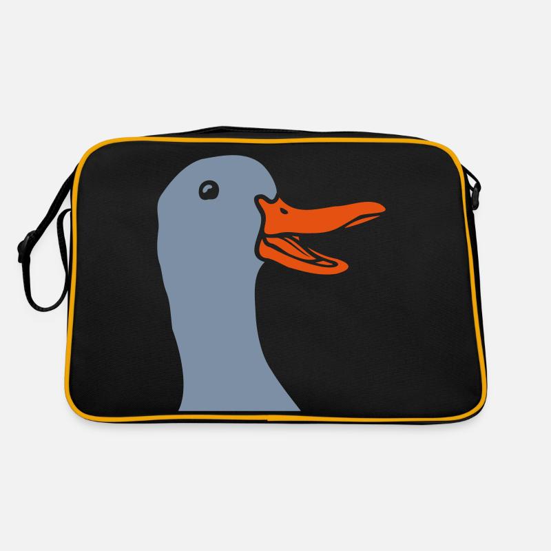 Funny Comic Goose Head Retro Bag