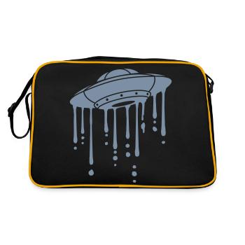 UFO Graffiti Drops Slime - Sac Retro - noir/or - Dos