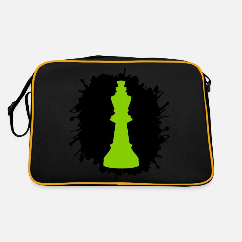 Roi des échecs éclaboussures Sac Retro