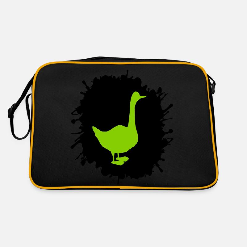 gans splatter Retro Tasche