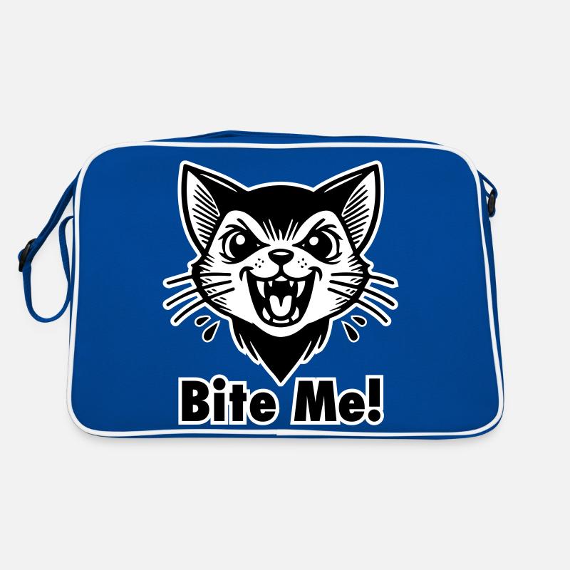 Gothic Vampire Cat - "Bite Me!" Design Retro Bag