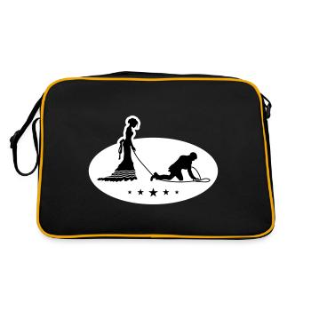 Wedding Newlyweds Leash - Retro Bag - black/gold - Back