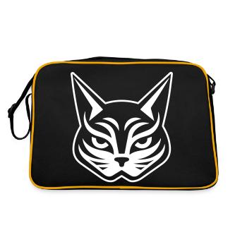 Cat Head - Retro Bag - black/gold - Back