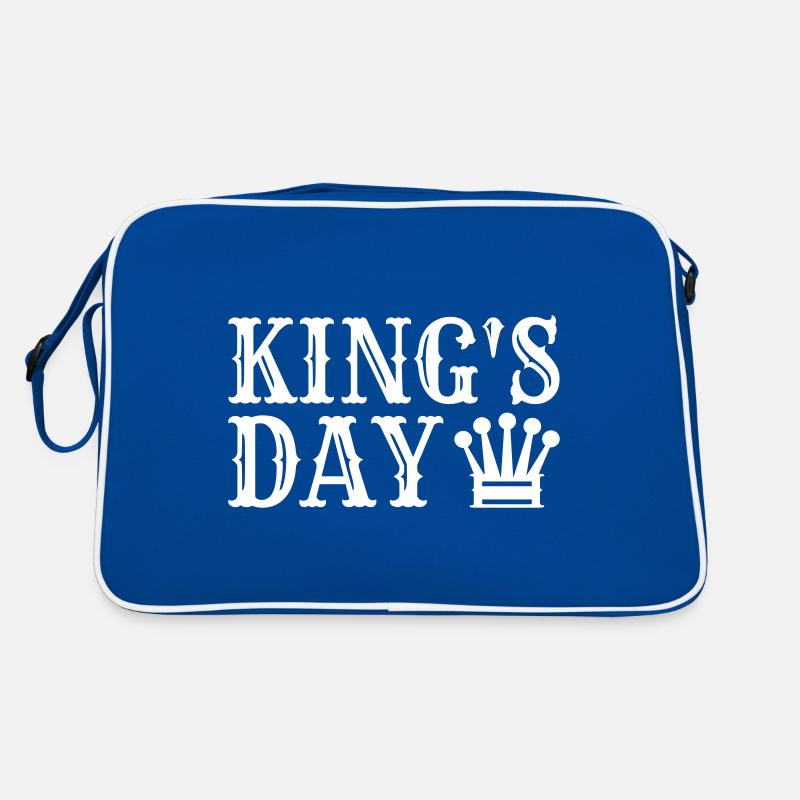 Kings Day Spruch mit Krone Retro Tasche
