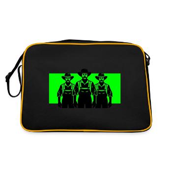 Landwirt Silhouette Agriculteur - Sac Retro - noir/or - Dos