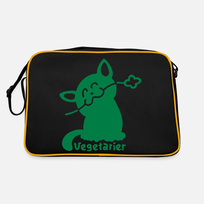 Végétarienne chat Sac Retro