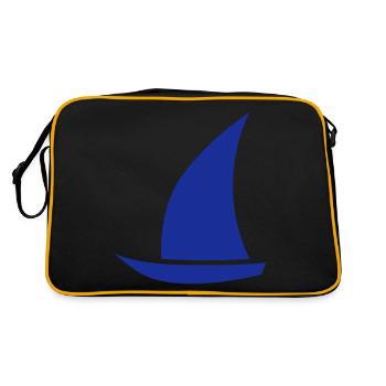bateau à voile - Sac Retro - noir/or - Dos