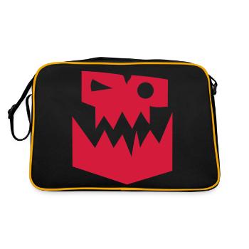 orc symbole face monstre - Sac Retro - noir/or - Dos