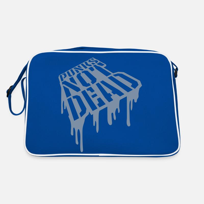 Zitat punks not dead Retro Tasche