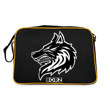 BORZ - Retro Bag - black/gold - Back