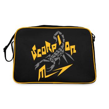 stylized scorpion - Retro Bag - black/gold - Back