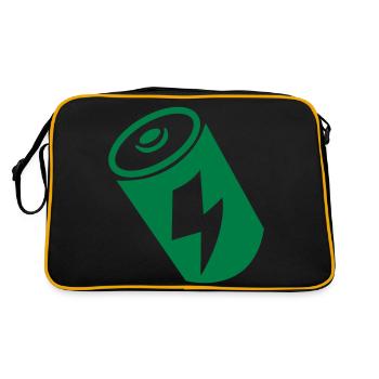 battery - Retro Bag - black/gold - Back