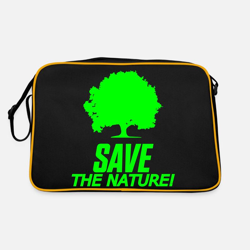 baum save the nature Retro Tasche