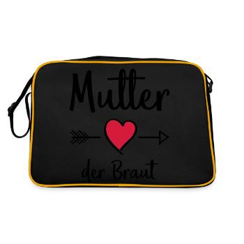 Mère de la mariée - Sac Retro - noir/or - Dos