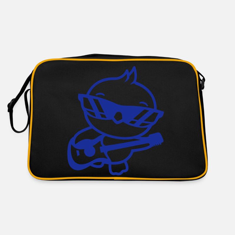 Chick Bird Duck Playing Guitar Music Guitarist Retro Bag