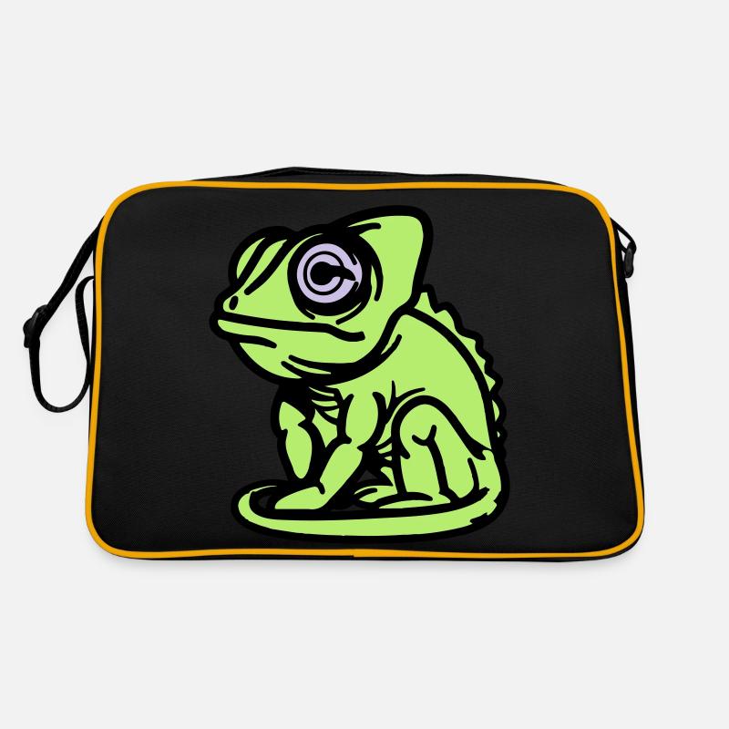Chamäleon Retro Tasche