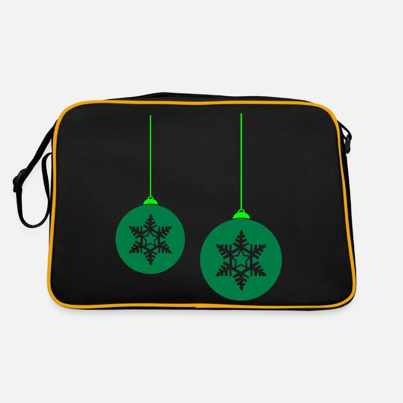 weihnachtskugel stern 2 Retro Tasche