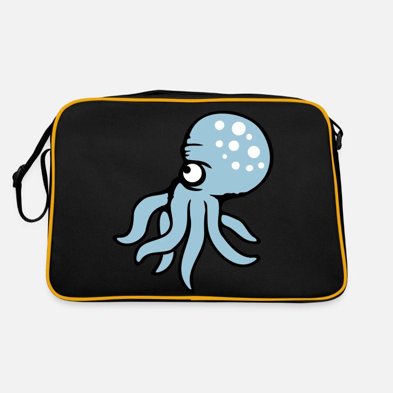 Octopus, octopus, octopus, cephalopod, evil eye Retro Bag