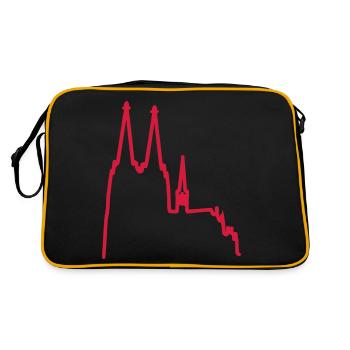 Cologne cathedral - Retro Bag - black/gold - Back