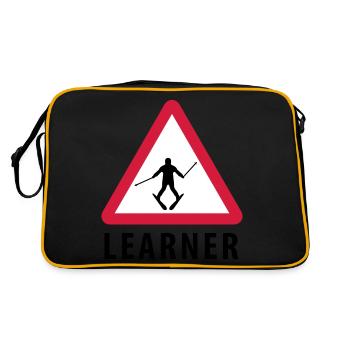 Ski Learner - Sac Retro - noir/or - Dos