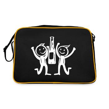 Équipe de célibataire Drôle Jga Stick Figurine - Sac Retro - noir/or - Dos