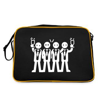 Bachelor, Groom, Team, Bachelors - Sac Retro - noir/or - Dos