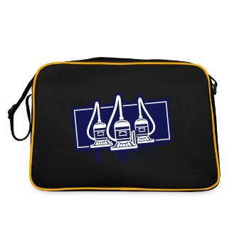 Vacuum Cleaner Icon - Retro Bag - black/gold - Back