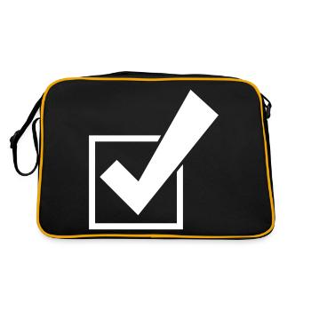 Tick Select Tick Symbol - Retro Bag - black/gold - Back