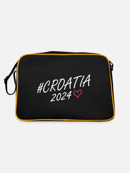 Croatia 2024 Heart Trip - Retro Bag - black/gold - Back