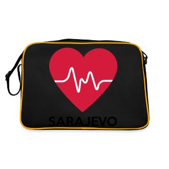 heart Sarajevo - Retro Bag - black/gold - Back