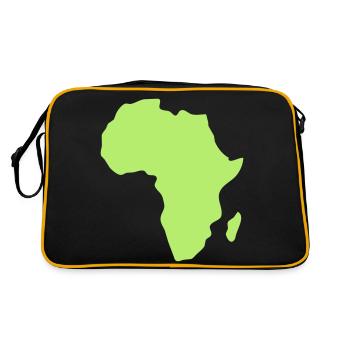 Africa - Retro Tasche - Schwarz/Gold - Hinten