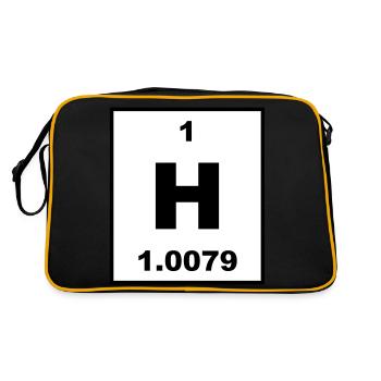 Element 1 - h (hydrogen) - Short (white) - Sac Retro - noir/or - Dos