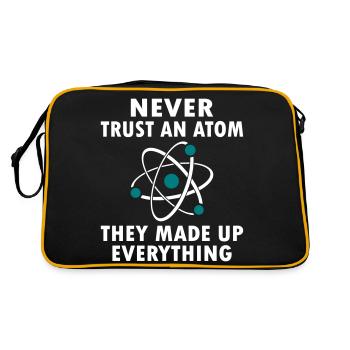 Never Trust An Atom - Retro Bag - black/gold - Back