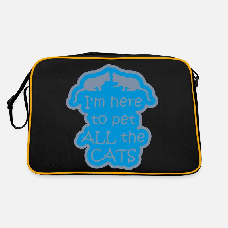 Pet All The Cats Retro Bag