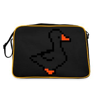 Canard pixel - Sac Retro - noir/or - Dos