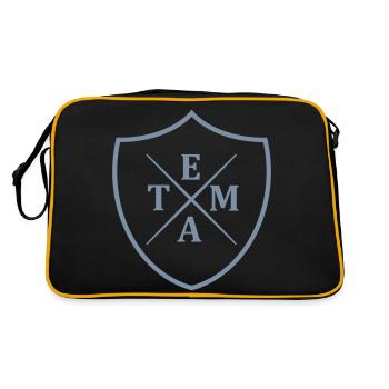 Écusson de l’équipe - Sac Retro - noir/or - Dos